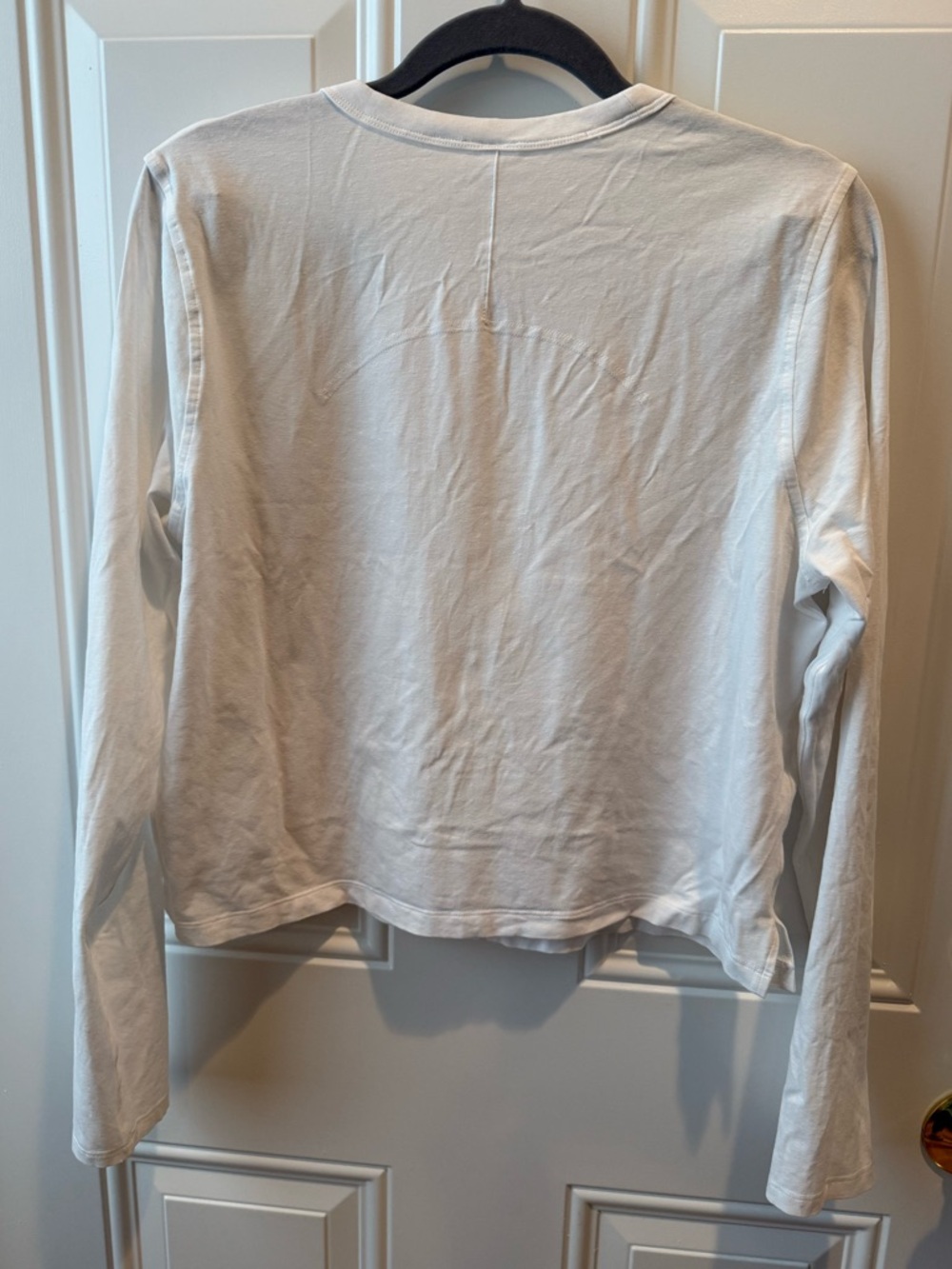 Lululemon Classic-Fit Cotton-Blend Long Sleeve Shirt W3FGES Size 8 - Picture 9 of 10